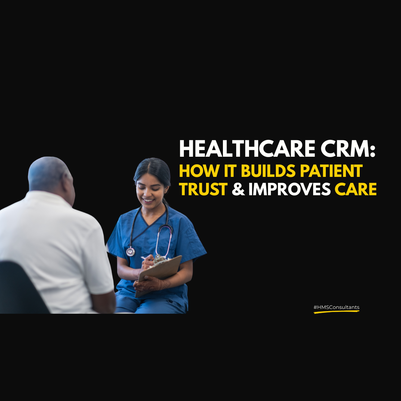 Healthcare CRM dashboard showing patient engagement and communication tools