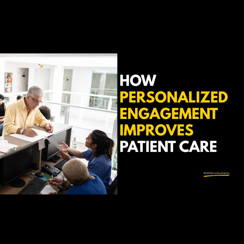 Illustration of diverse patients young adult, senior, and working professional — connected to a single hospital through personalized healthcare communication.