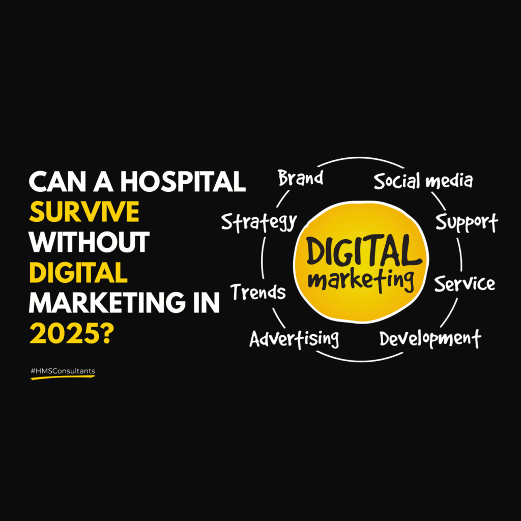 Doctor reviewing a hospital’s digital presence on a laptop to improve online visibility in 2025.