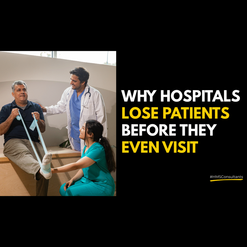 Hospital losing patients before visit due to poor digital visibility and trust