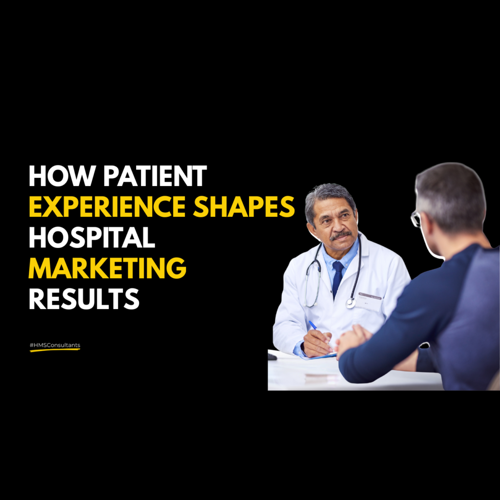 Indian family consulting a doctor in a hospital, illustrating how patient experience drives hospital marketing performance.