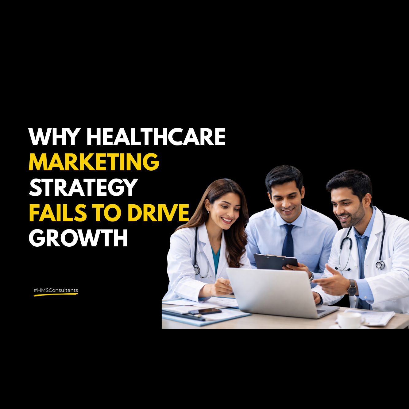 Indian hospital leadership team discussing healthcare marketing strategy focused on patient trust and hospital growth