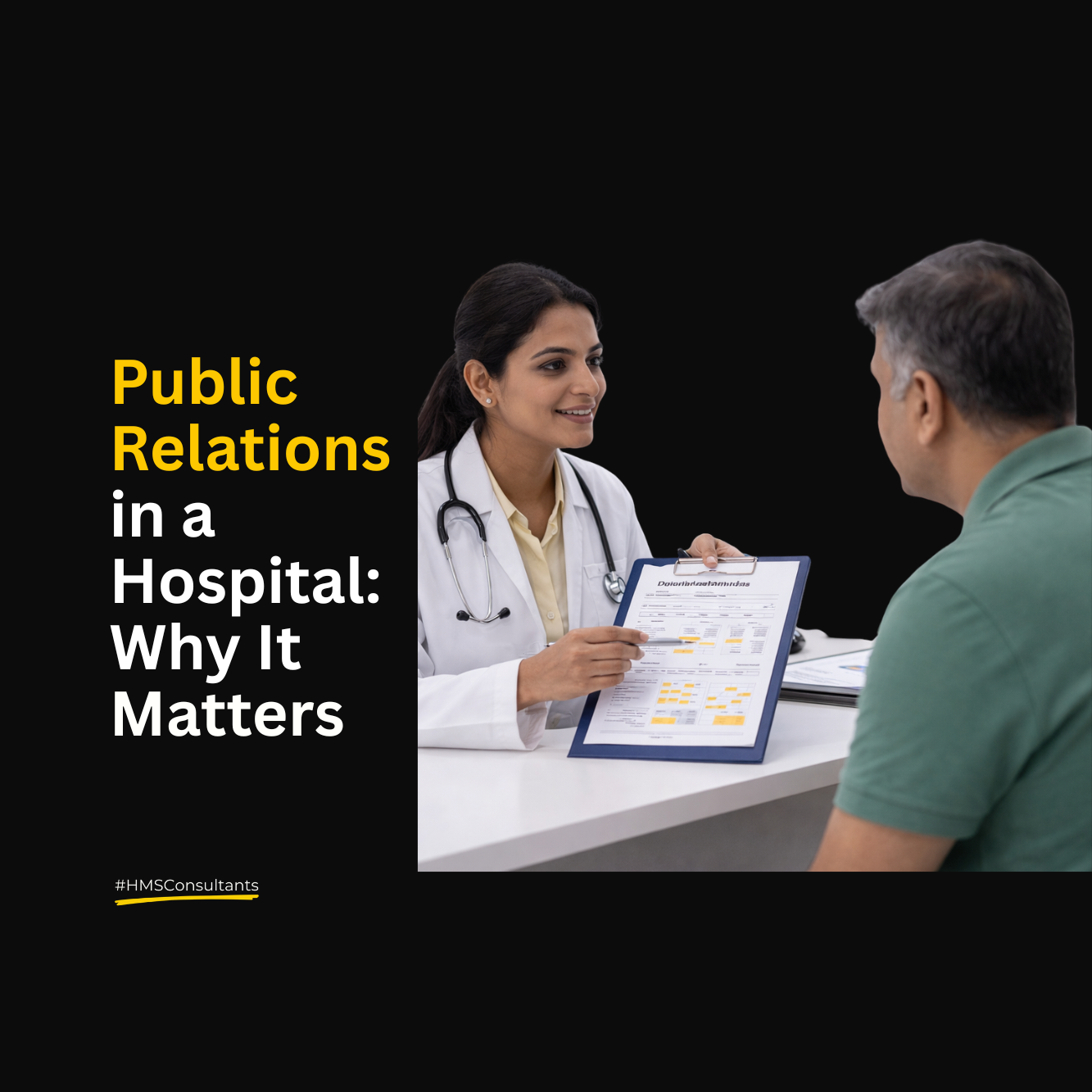 Hospital staff guiding a patient through the care process, showing clear communication and patient experience in a modern hospital setting