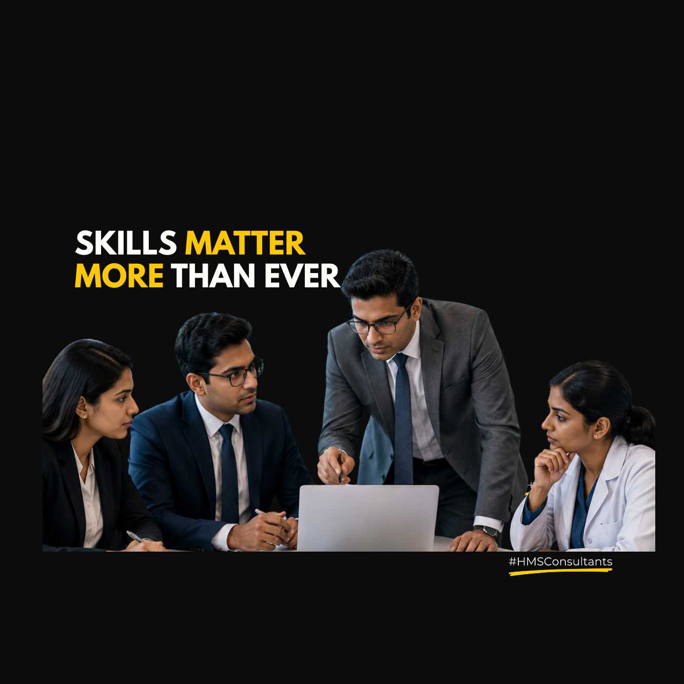Healthcare professionals discussing consulting skills and healthcare business strategy