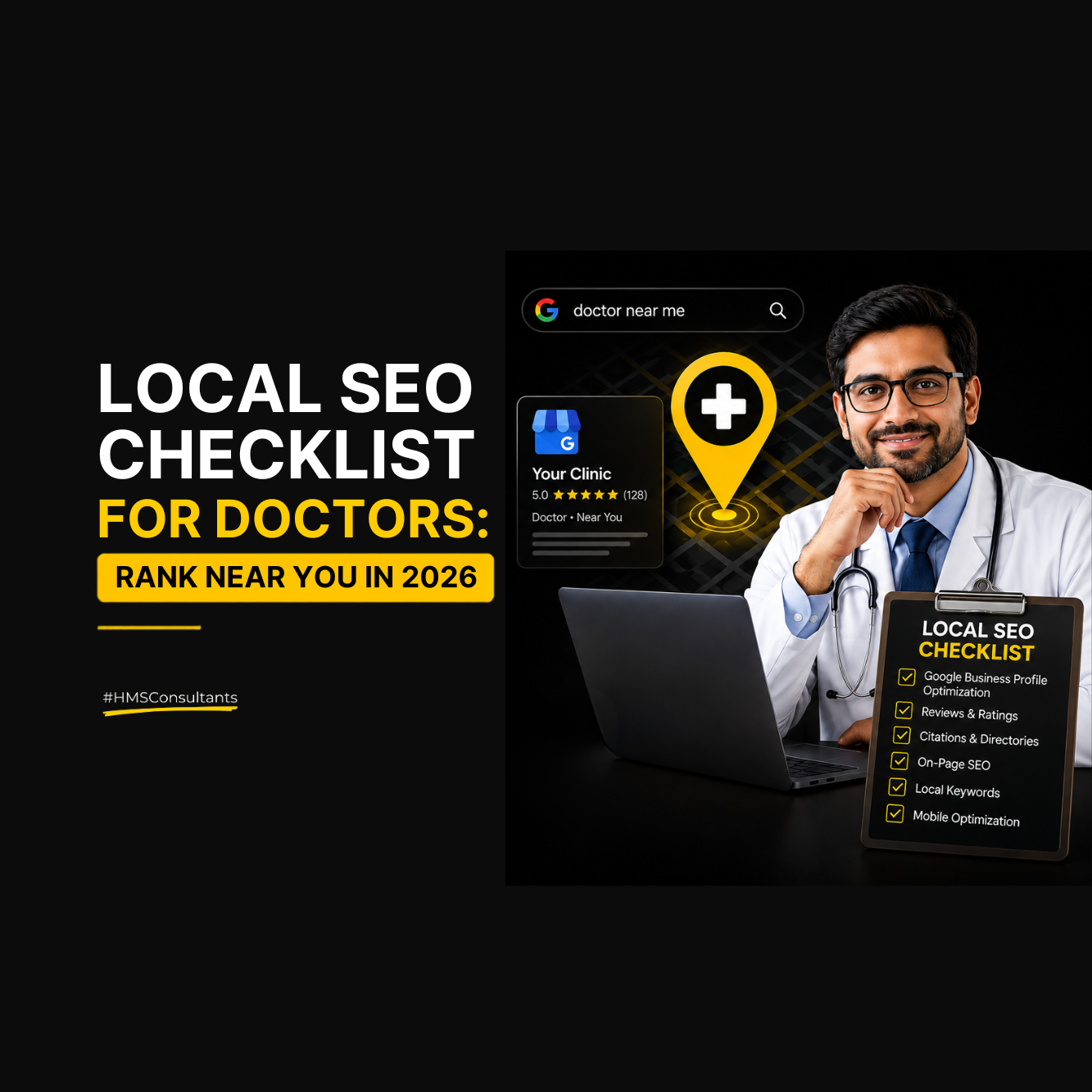 Local SEO checklist for doctors to rank in near me searches