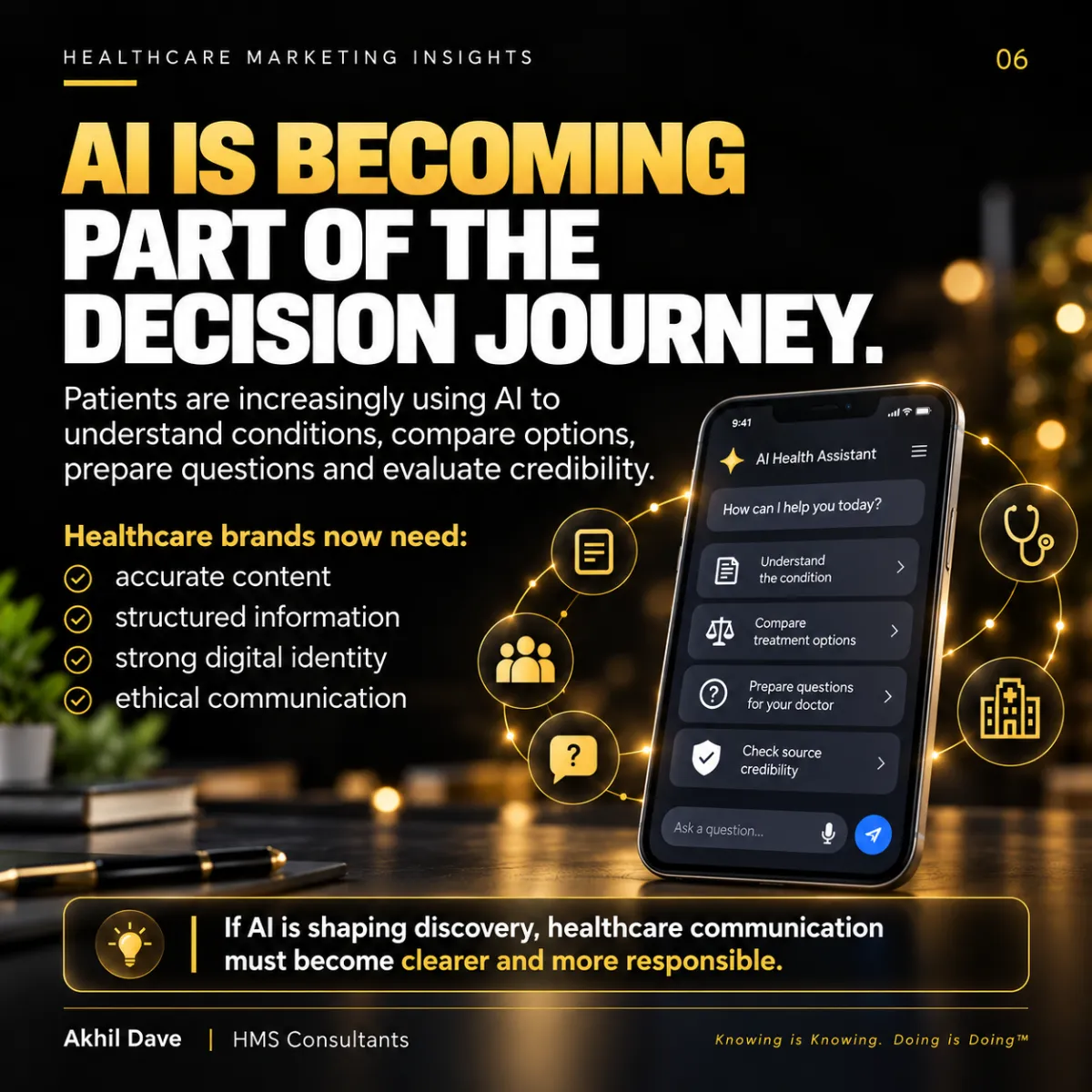 Patients using AI assistants to understand conditions, compare options and prepare questions for the doctor