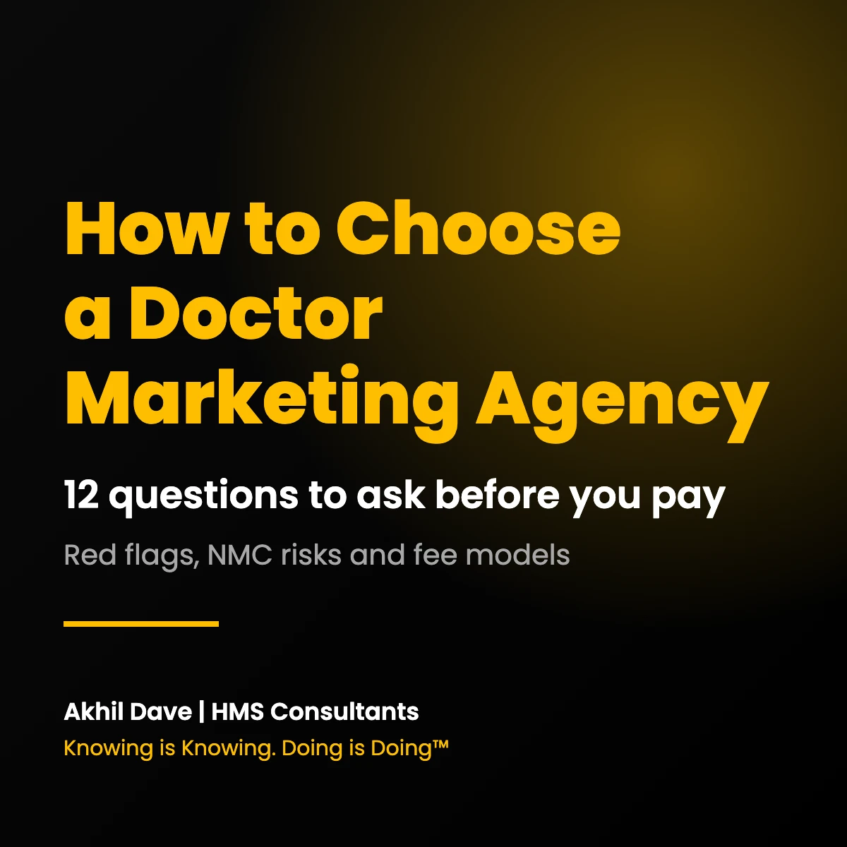 How to choose a doctor marketing agency in India: 12 questions to ask