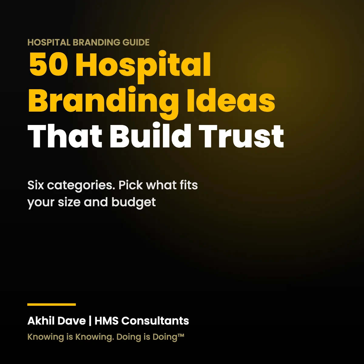 50 hospital branding ideas to build patient trust, six practical categories