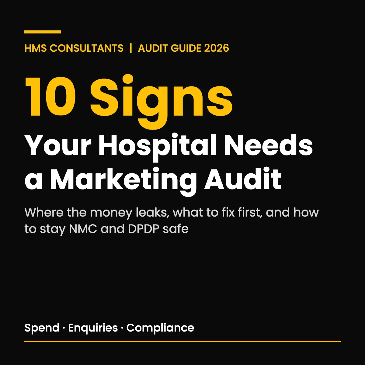 10 signs your hospital needs a marketing audit